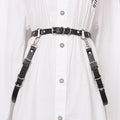 Women's leather belt chain waist chain