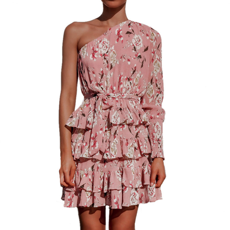 Sexy One Shoulder Women Dress