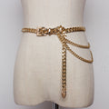 Metal chain belt