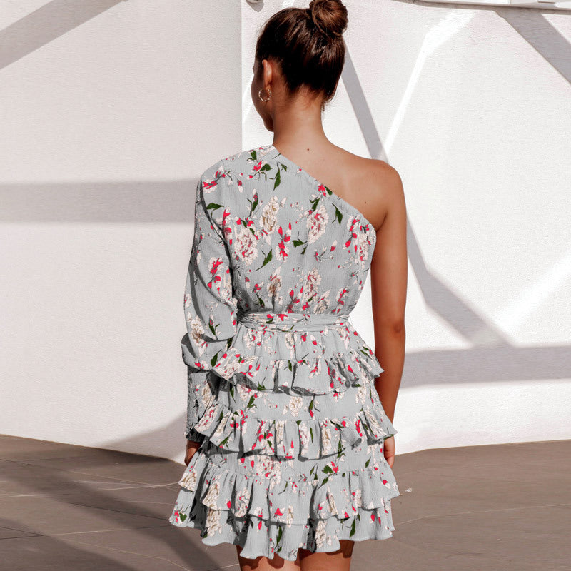 Sexy One Shoulder Women Dress