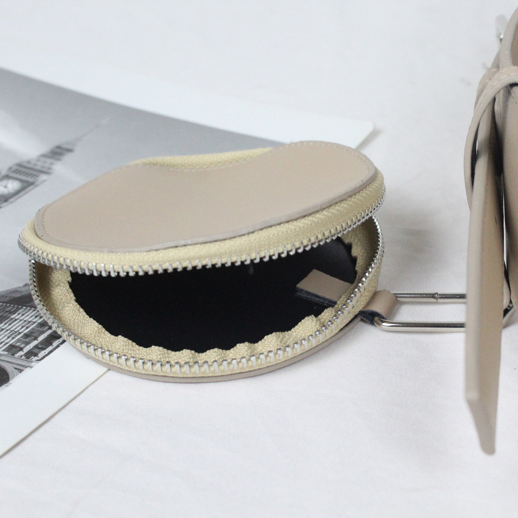 Irregular Ultra-wide Girdle Women's Small Round Bag Decoration