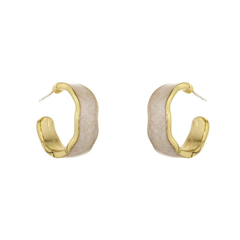 Simple Earrings Earrings Temperament Female Earrings Personality Dripping Oil