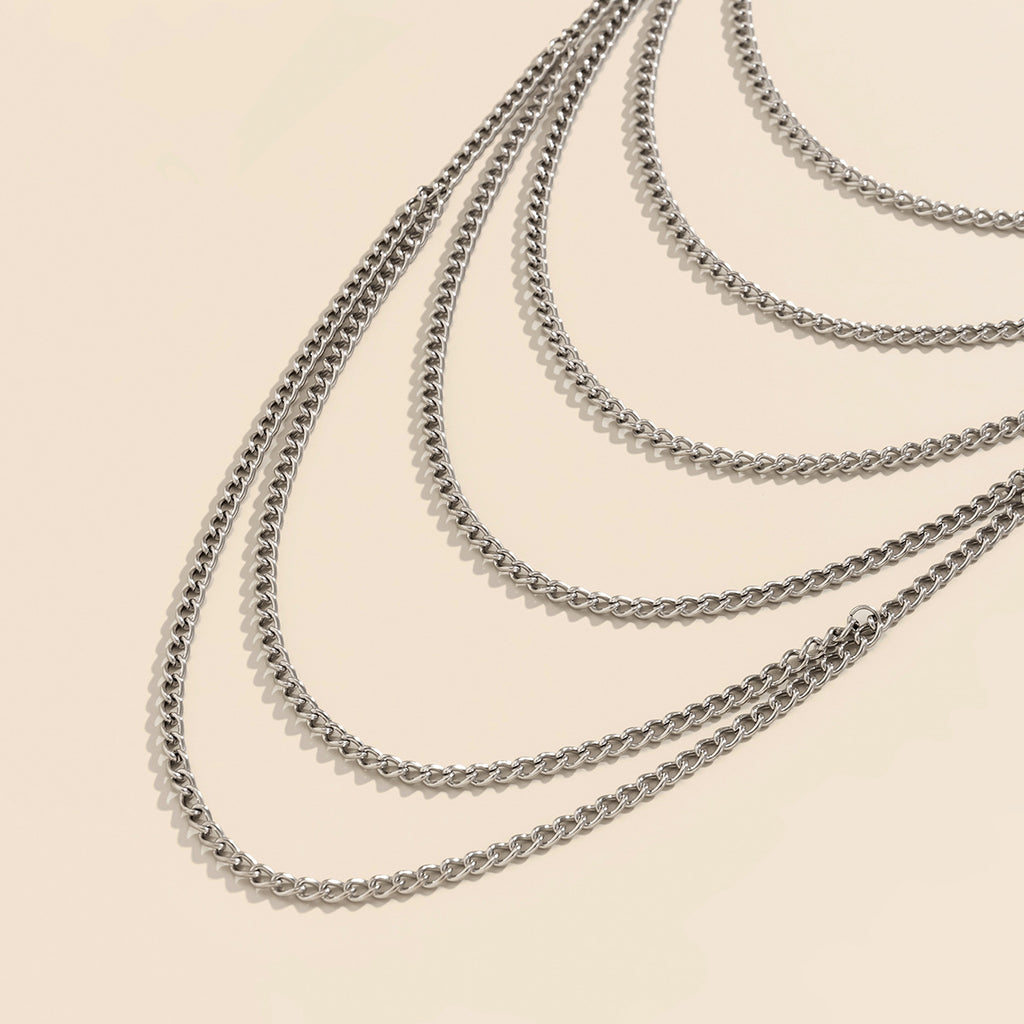 Jewelry Simple Drops With Diamonds Alloy Necklace