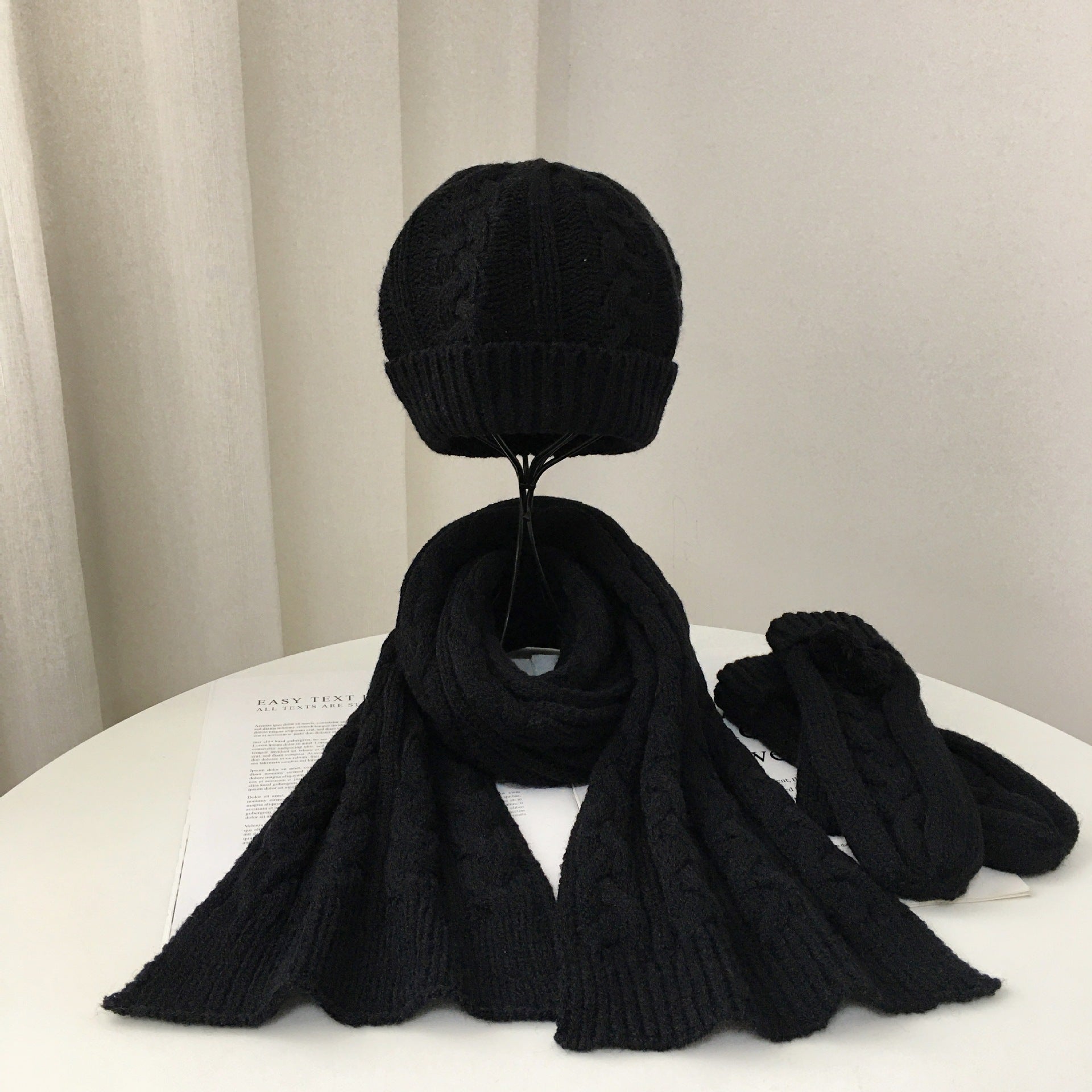 Men's And Women's Parent-child Warm Woolen Hats