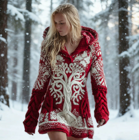 Womens Gradient-Print Pullover Hoodie Top