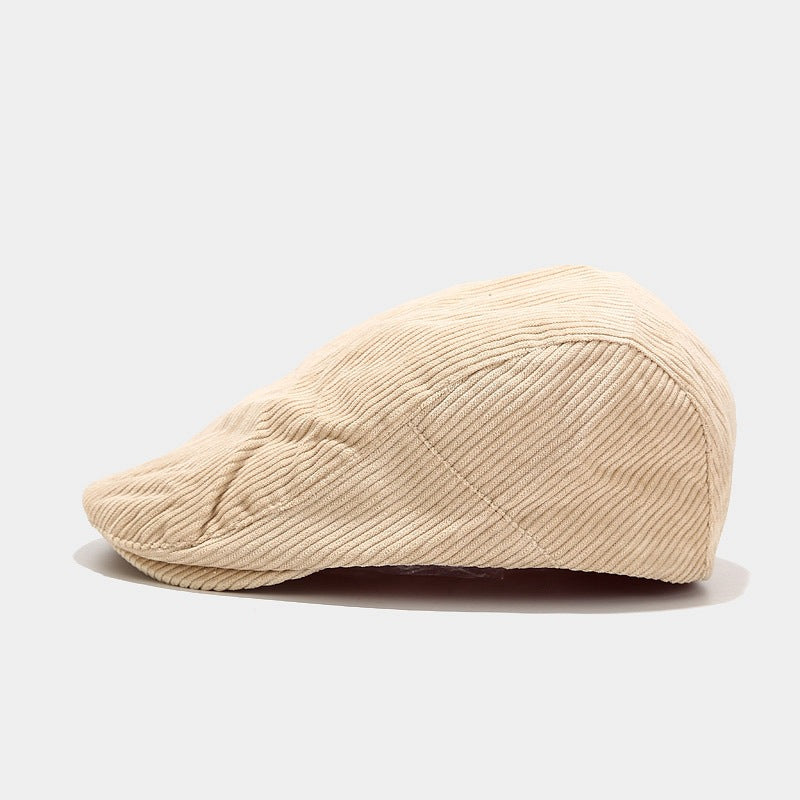 Vintage Corduroy Advance Hats Outdoor All-matching Beret Women's Japanese Style Simple Hat