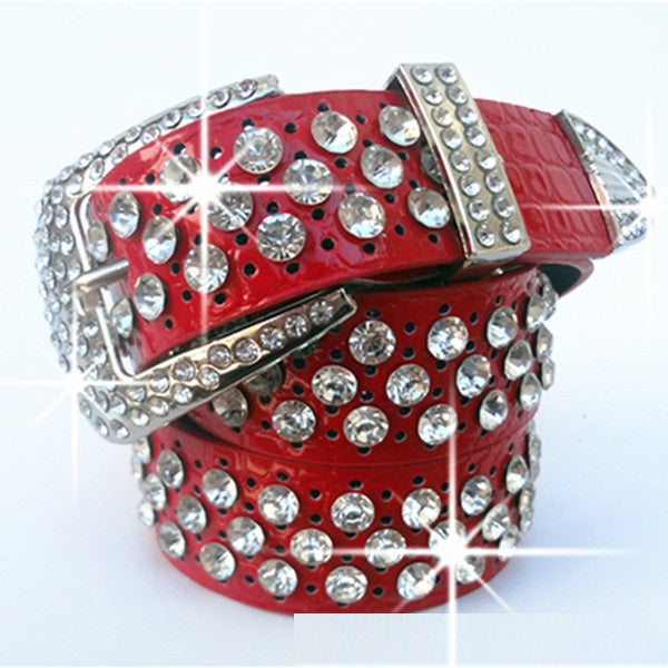Fashionable All-match Wide Cowhide Women's Belt