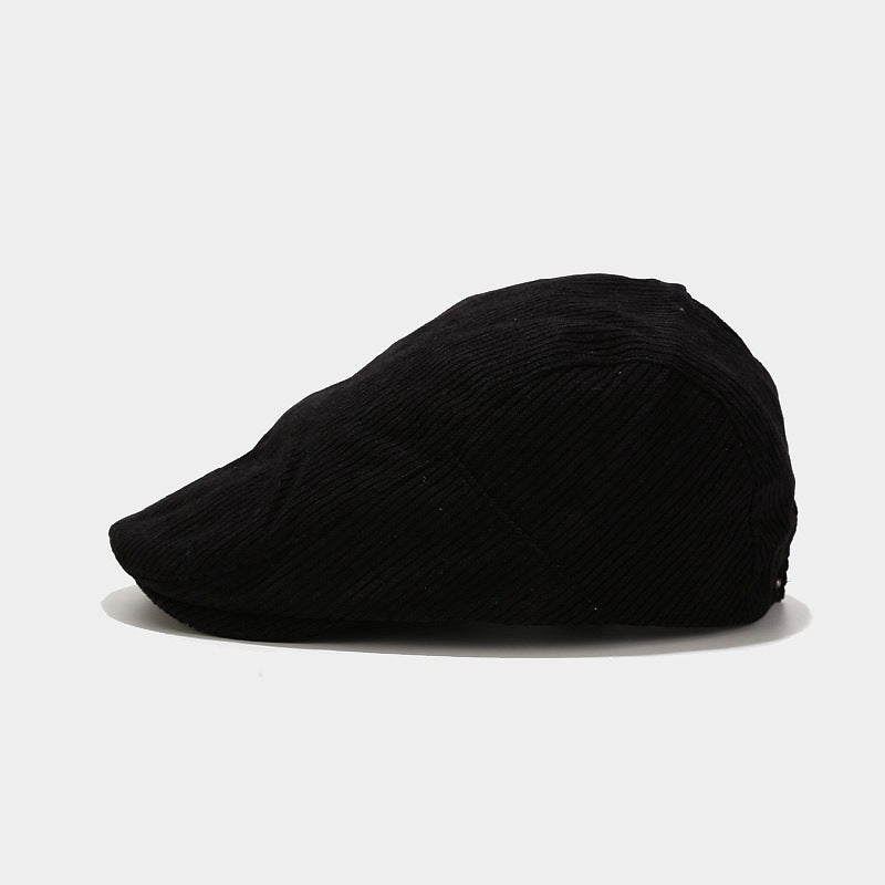 Vintage Corduroy Advance Hats Outdoor All-matching Beret Women's Japanese Style Simple Hat