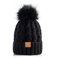 Snow Cap Knitted Hat Unisex Rolled Brim