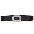 Women's Rhinestone Inlaid Pair Buckle Elastic Elastic All-match Girl Dress Belt