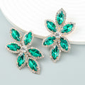 Earrings Six-side Colorful Crystal Earrings Round Crystal Earrings