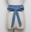 Women's Fashion New Wash Denim Bow Tie