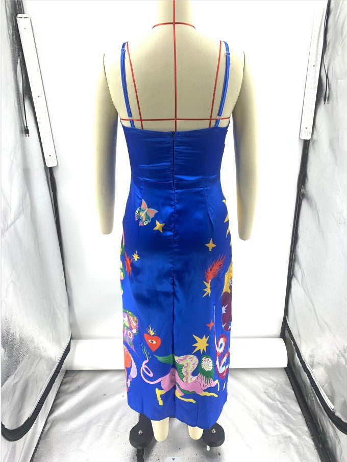 Fashion Suspenders Sleeveless Dress Women